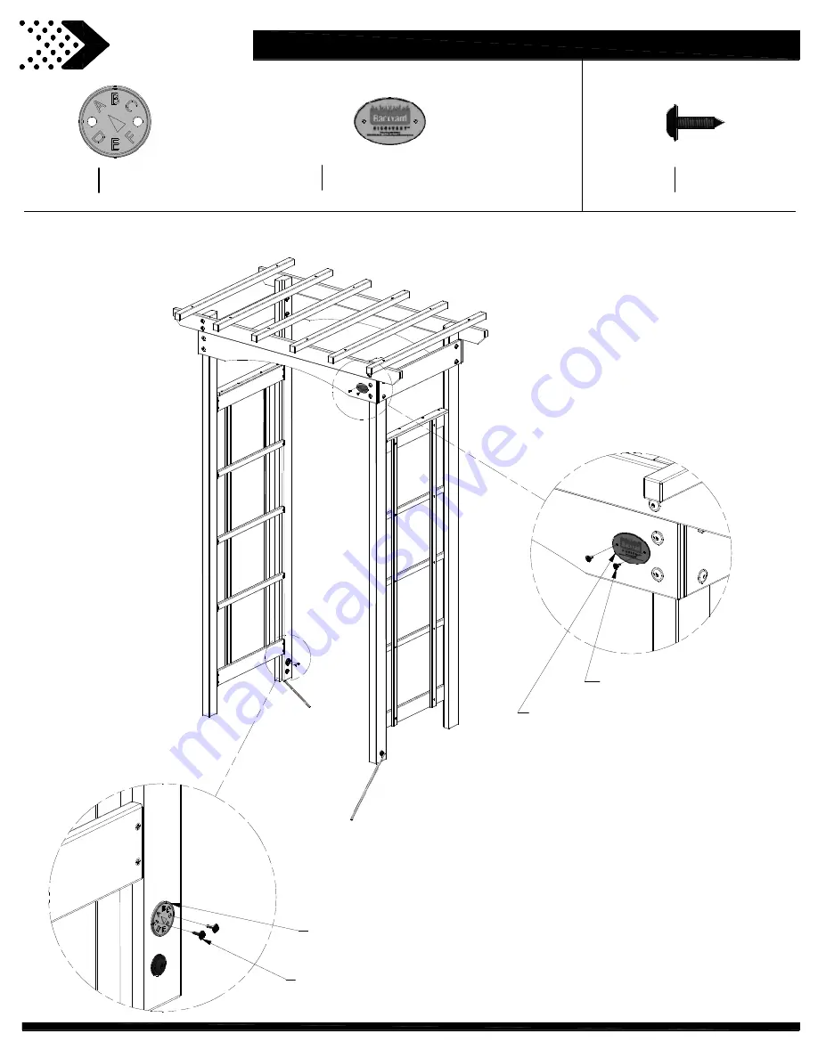 Backyard Discovery ABERDEEN ARBOR 1905610 Скачать руководство пользователя страница 21