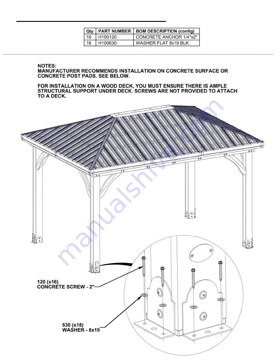 Backyard Discovery Barrington 2206137 Assembly Instructions Manual Download Page 70