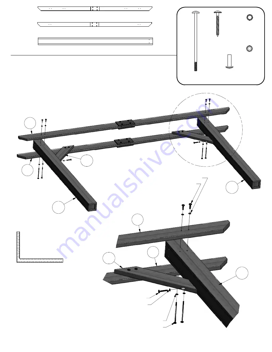 Backyard Discovery Cedar Pergola 6213 Скачать руководство пользователя страница 17