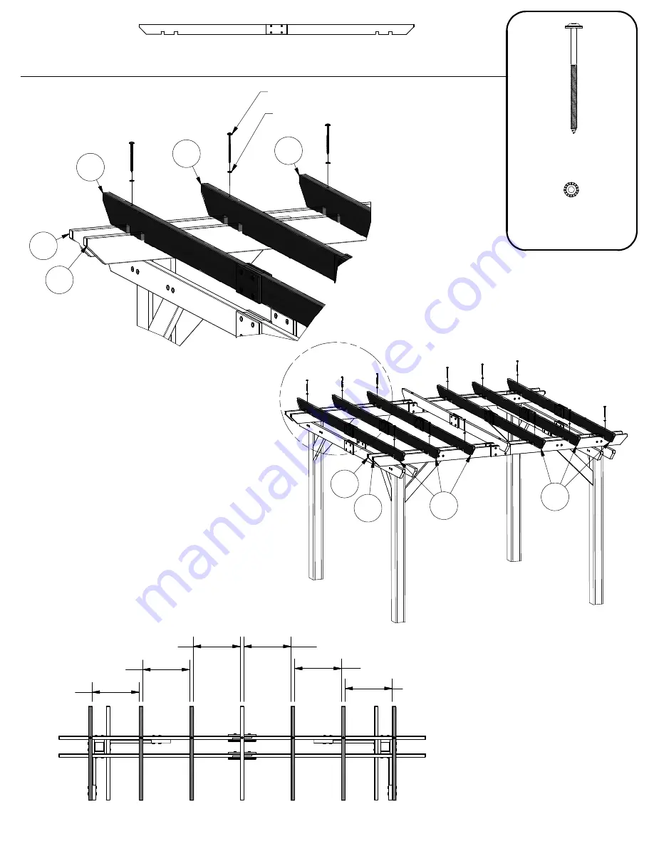 Backyard Discovery Cedar Pergola 6213 Скачать руководство пользователя страница 22