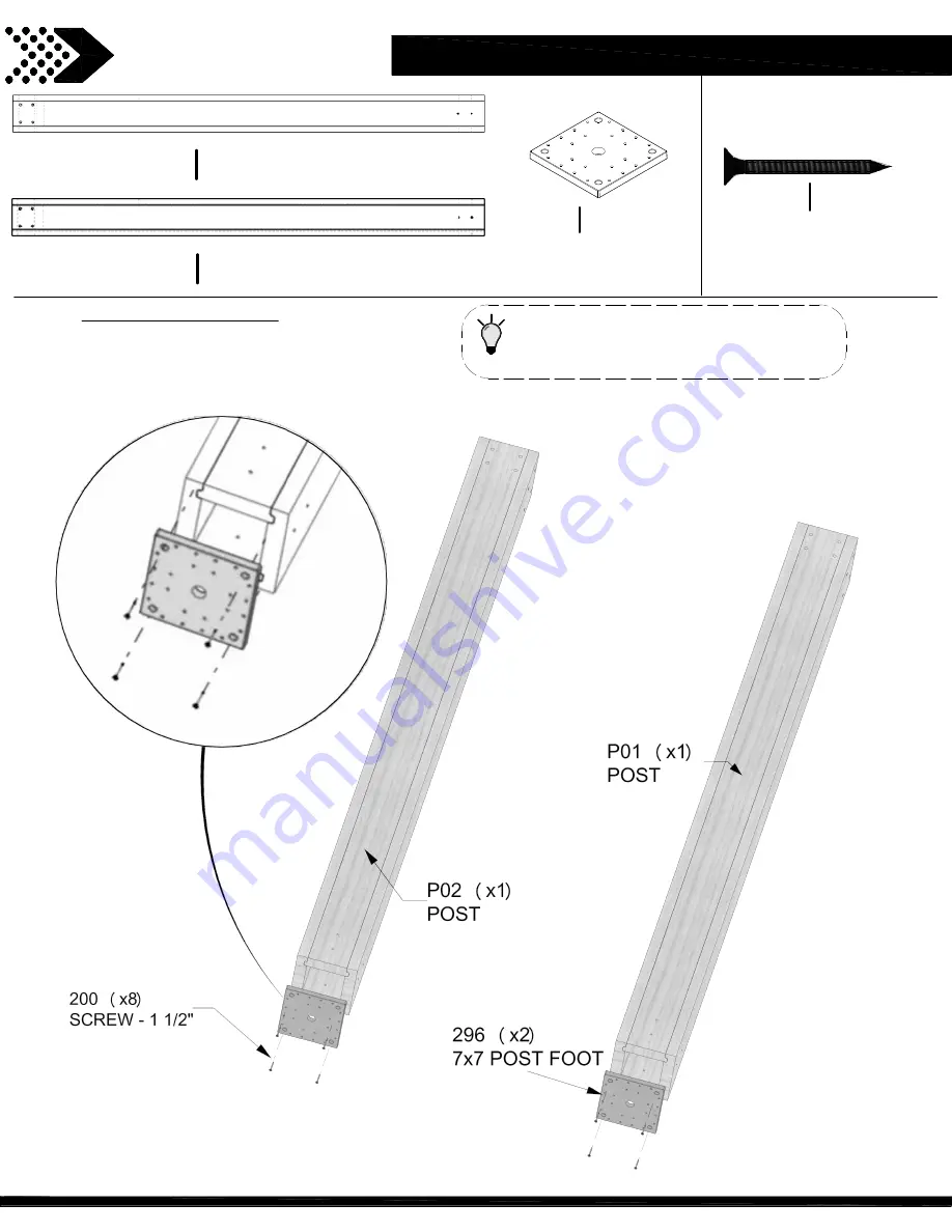 Backyard Discovery CORDOVA 2106536 Owner'S Manual & Assembly Instructions Download Page 21