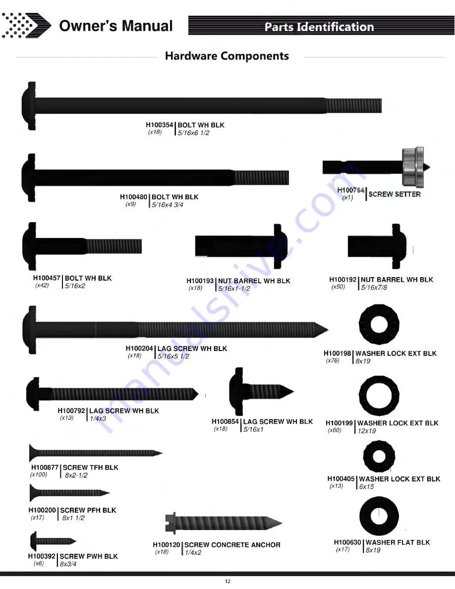 Backyard Discovery FAIRHAVEN 2101531 Owner'S Manual & Assembly Instructions Download Page 12