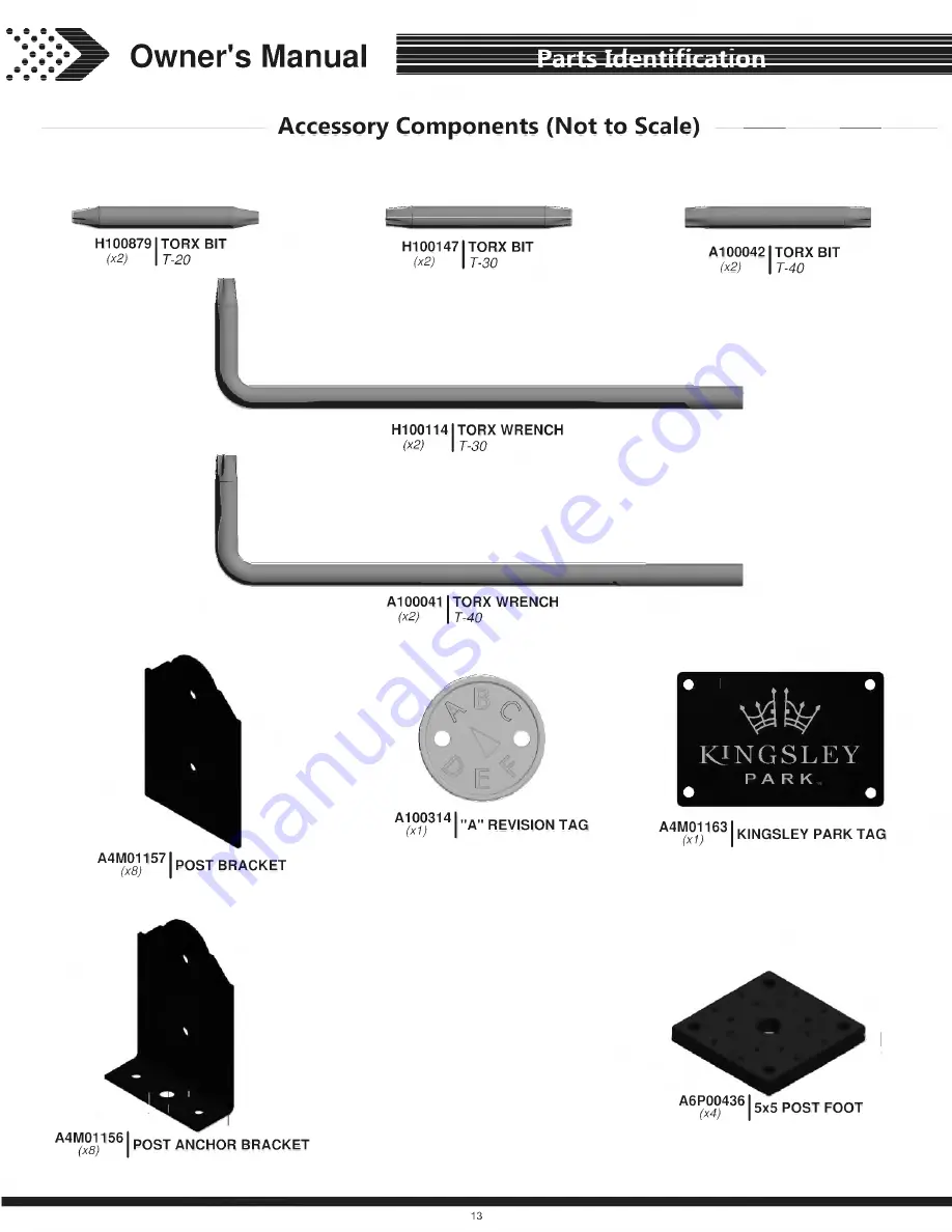 Backyard Discovery FAIRHAVEN 2101531 Owner'S Manual & Assembly Instructions Download Page 13