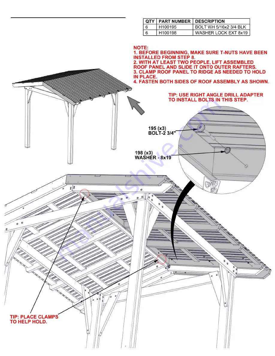 Backyard Discovery GRANADA 2206090 Manual Download Page 30