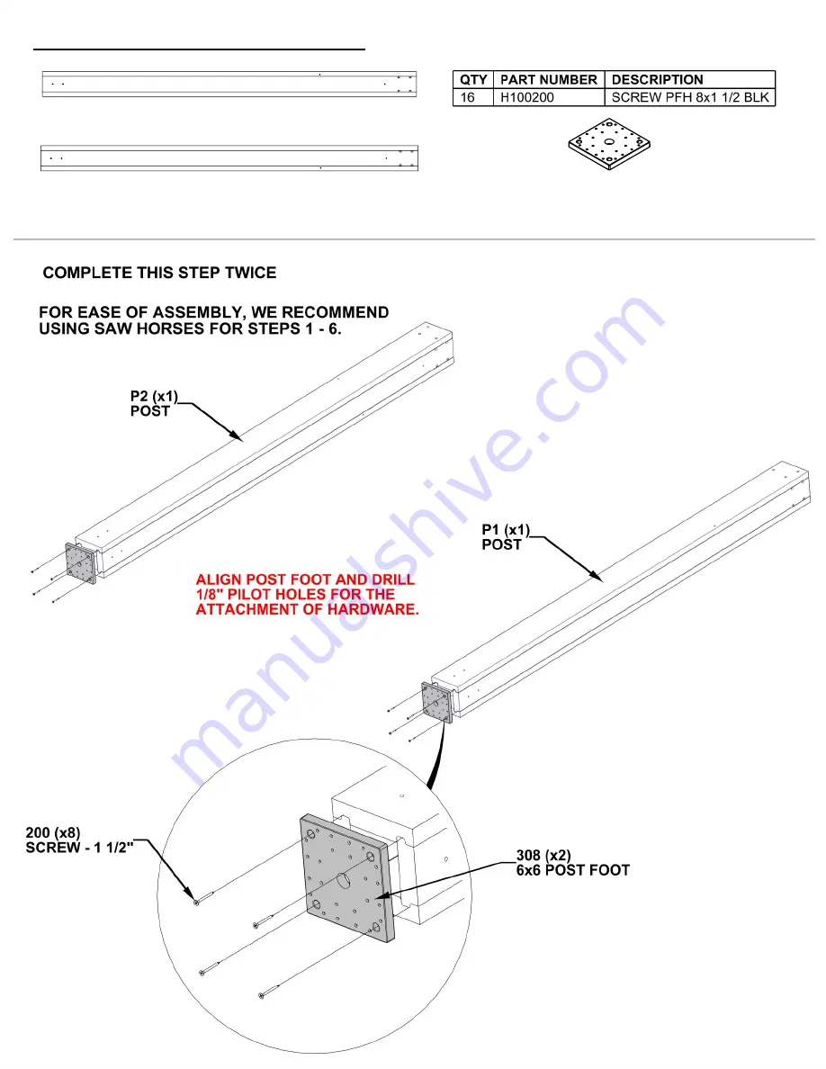 Backyard Discovery NORWOOD 2306059 Assembly Manual Download Page 14