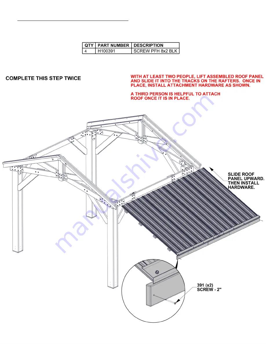 Backyard Discovery NORWOOD 2306059 Assembly Manual Download Page 30