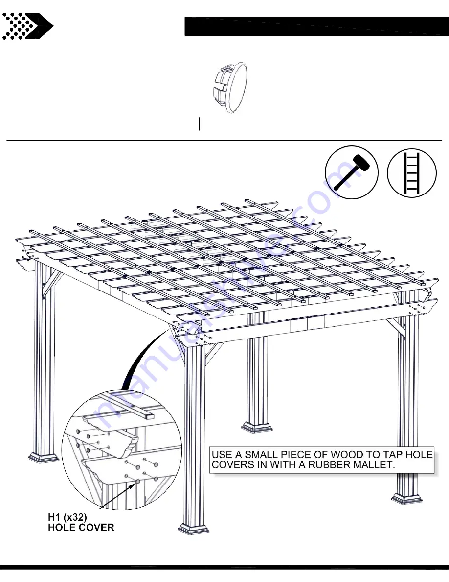 Backyard Discovery PERGOLA 2105089B Скачать руководство пользователя страница 26