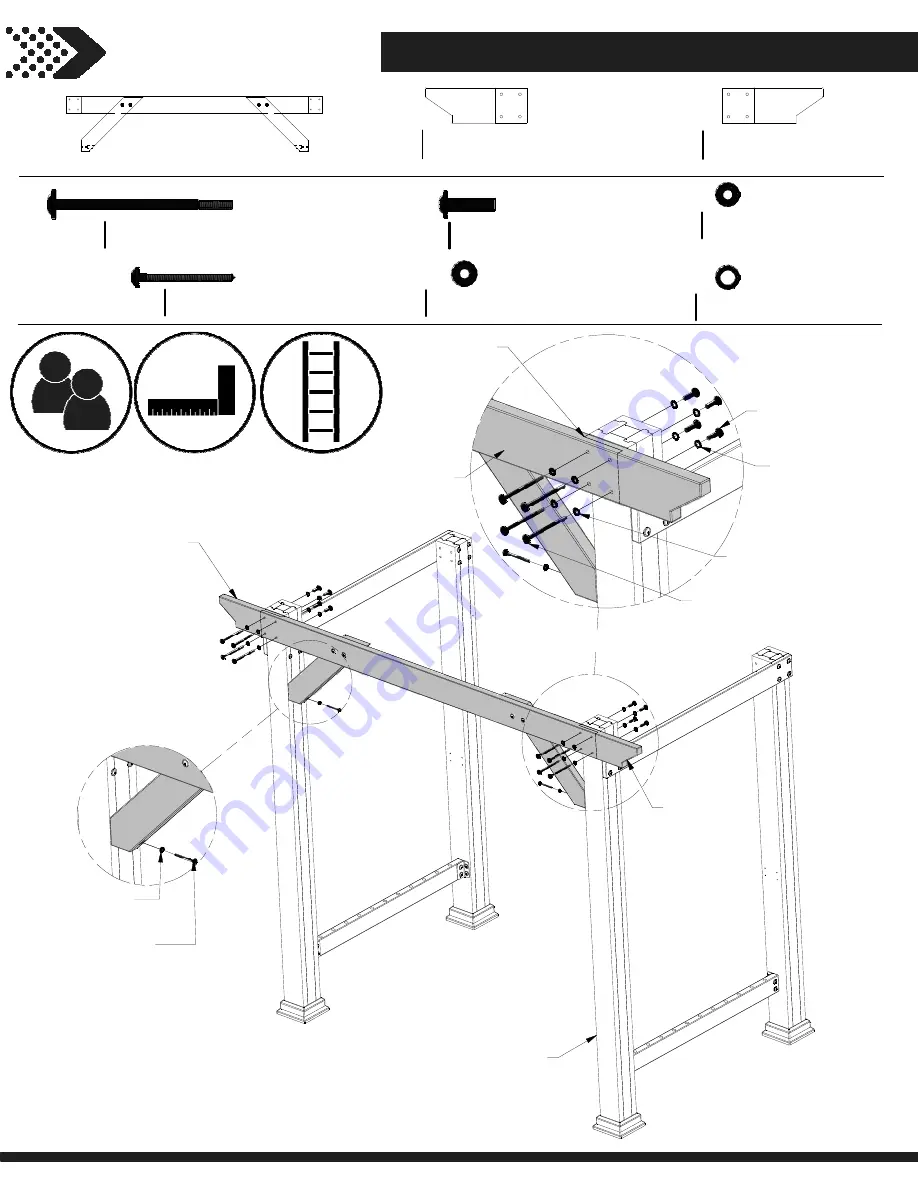 Backyard Discovery SAXONY GRILL GAZEBO Скачать руководство пользователя страница 19