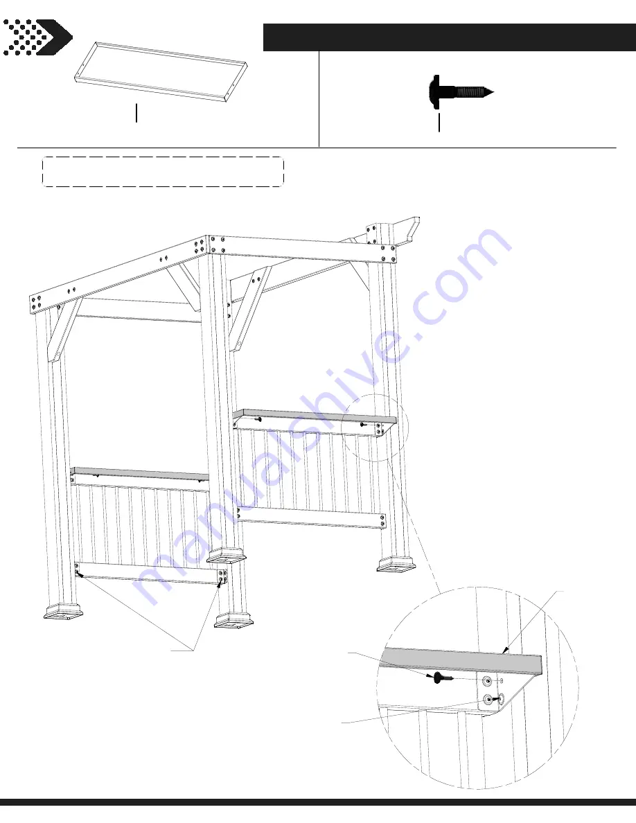 Backyard Discovery SAXONY GRILL GAZEBO Owner'S Manual & Assembly Instructions Download Page 23