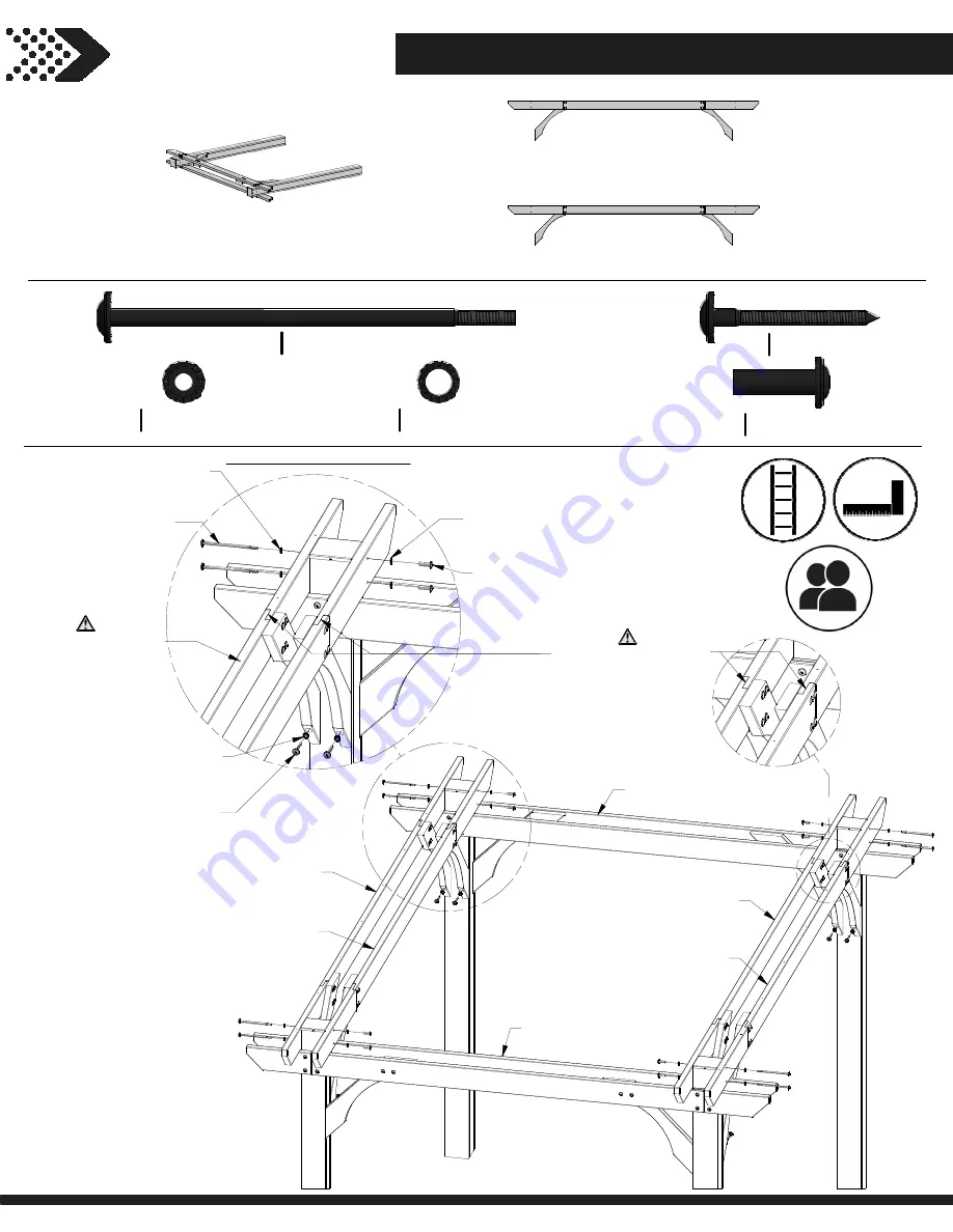 Backyard Discovery SOMERVILLE 10x14 PERGOLA 2006546 Скачать руководство пользователя страница 20