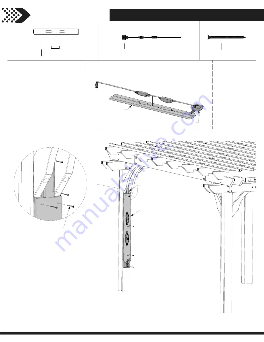 Backyard Discovery SOMERVILLE 10x14 PERGOLA 2006546 Скачать руководство пользователя страница 23