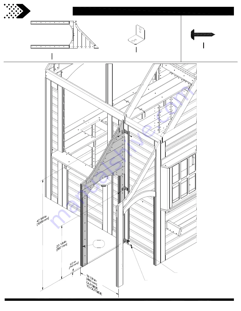 Backyard Discovery SPRING COTTAGE PLAYHOUSE 1902312 Owner'S Manual & Assembly Instructions Download Page 81