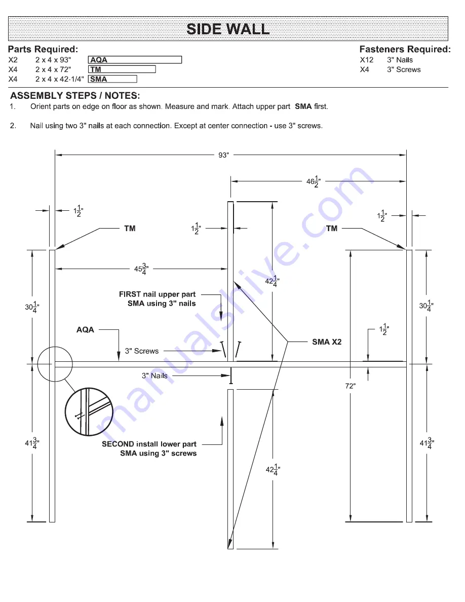 Backyard Products Yardline BRAMPTON 10 x 8 Assembly Manual Download Page 16