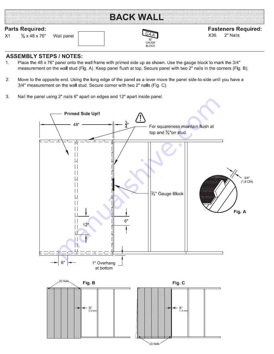 Backyard Products Yardline BRAMPTON 10 x 8 Assembly Manual Download Page 20