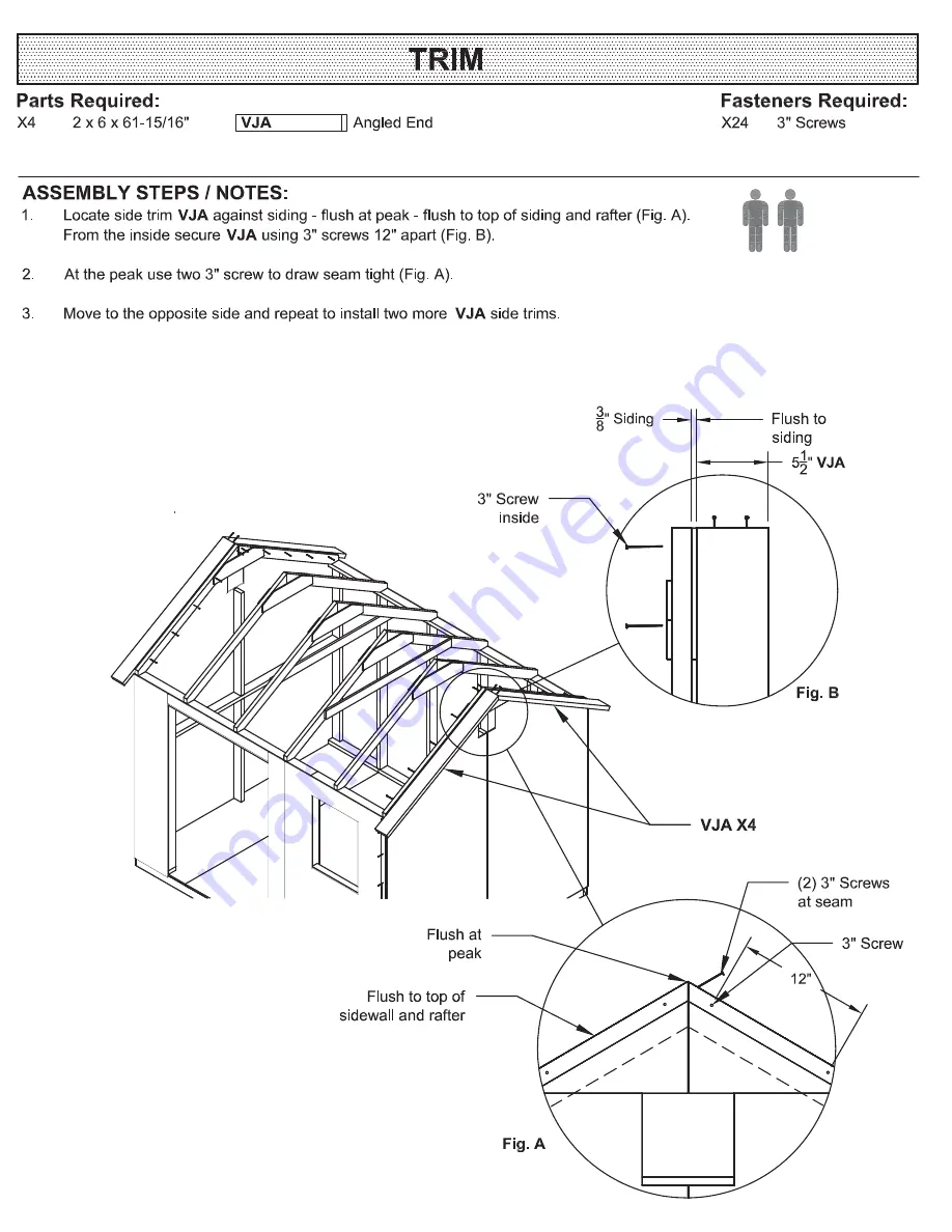 Backyard Products Yardline BRAMPTON 10 x 8 Assembly Manual Download Page 34