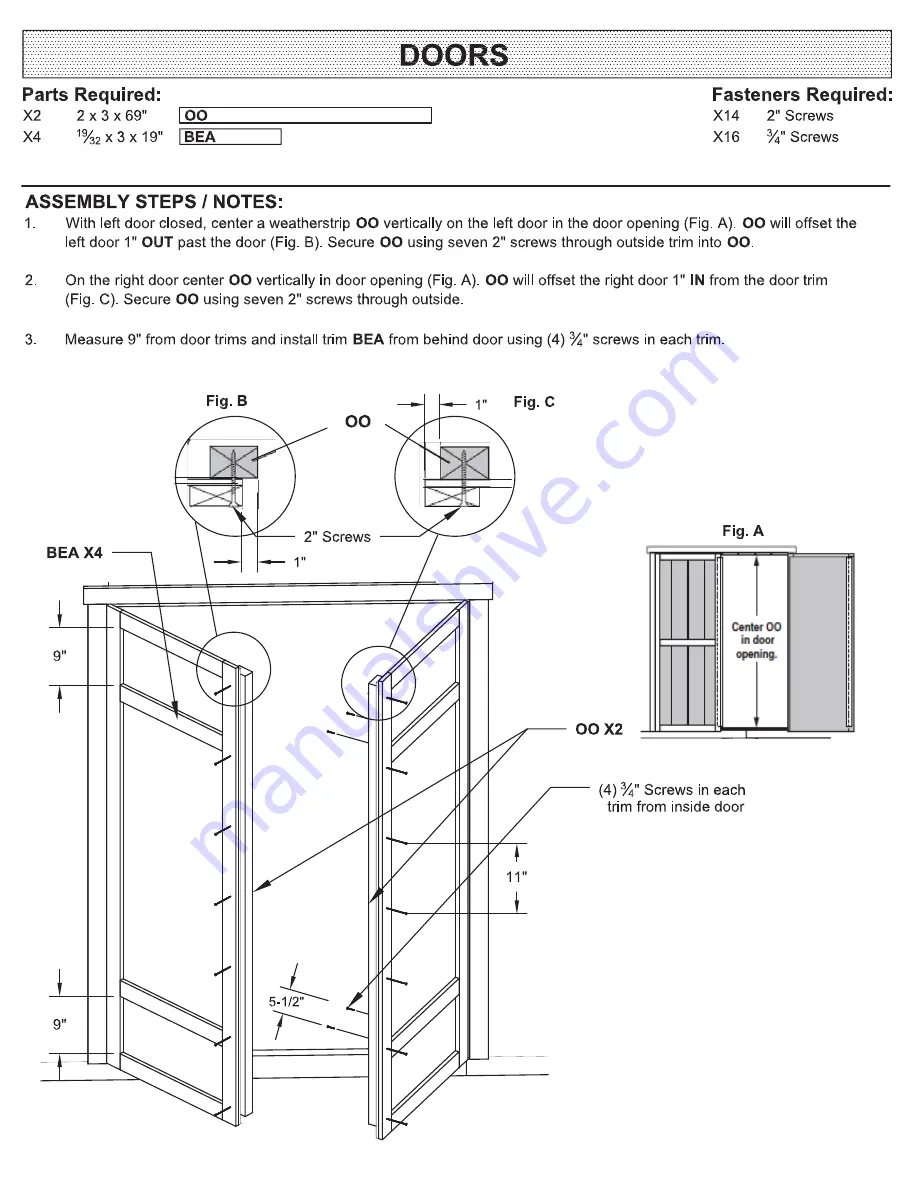 Backyard Products Yardline BRAMPTON 10 x 8 Assembly Manual Download Page 41