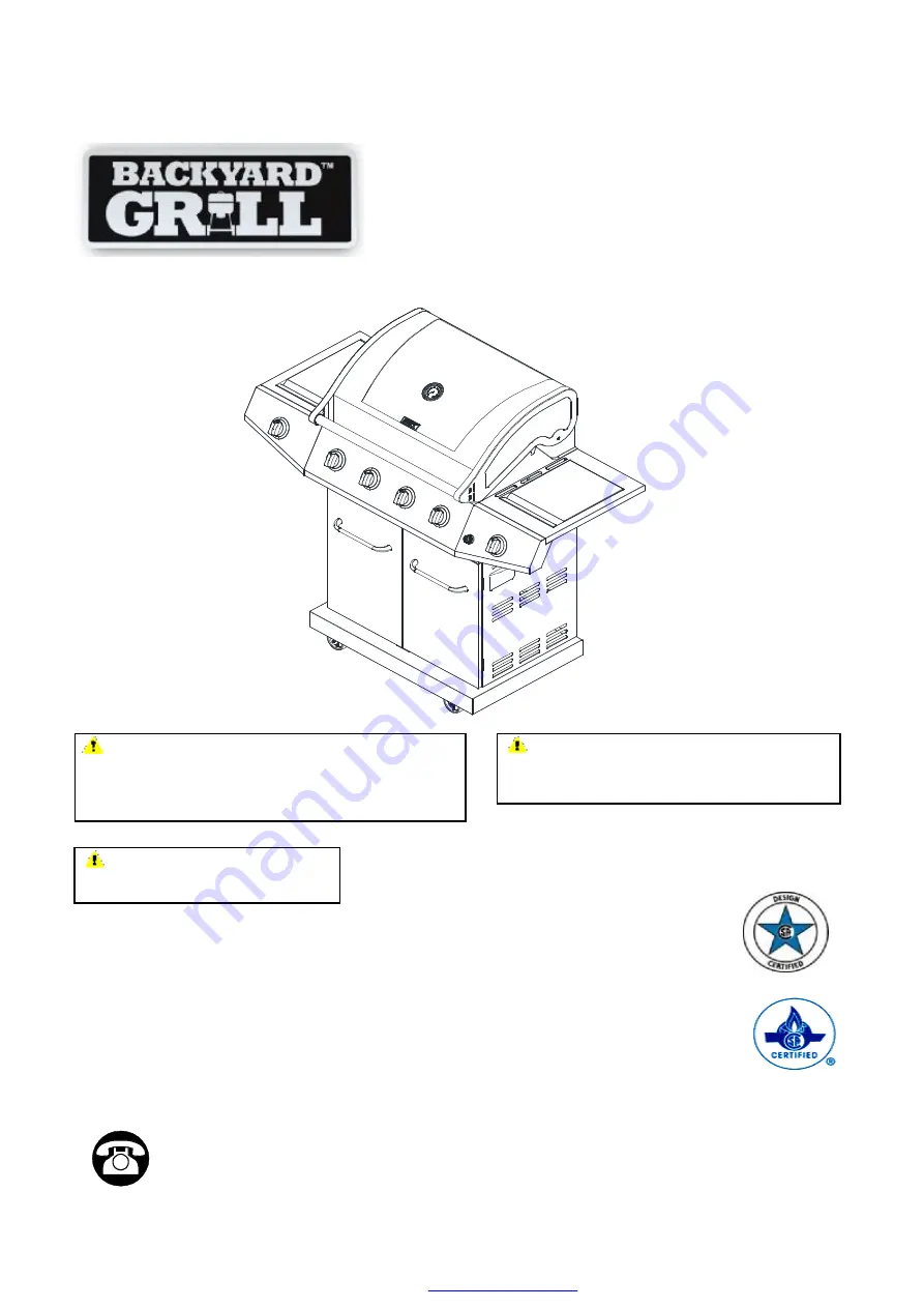 Backyard 30500767 Manual Download Page 1