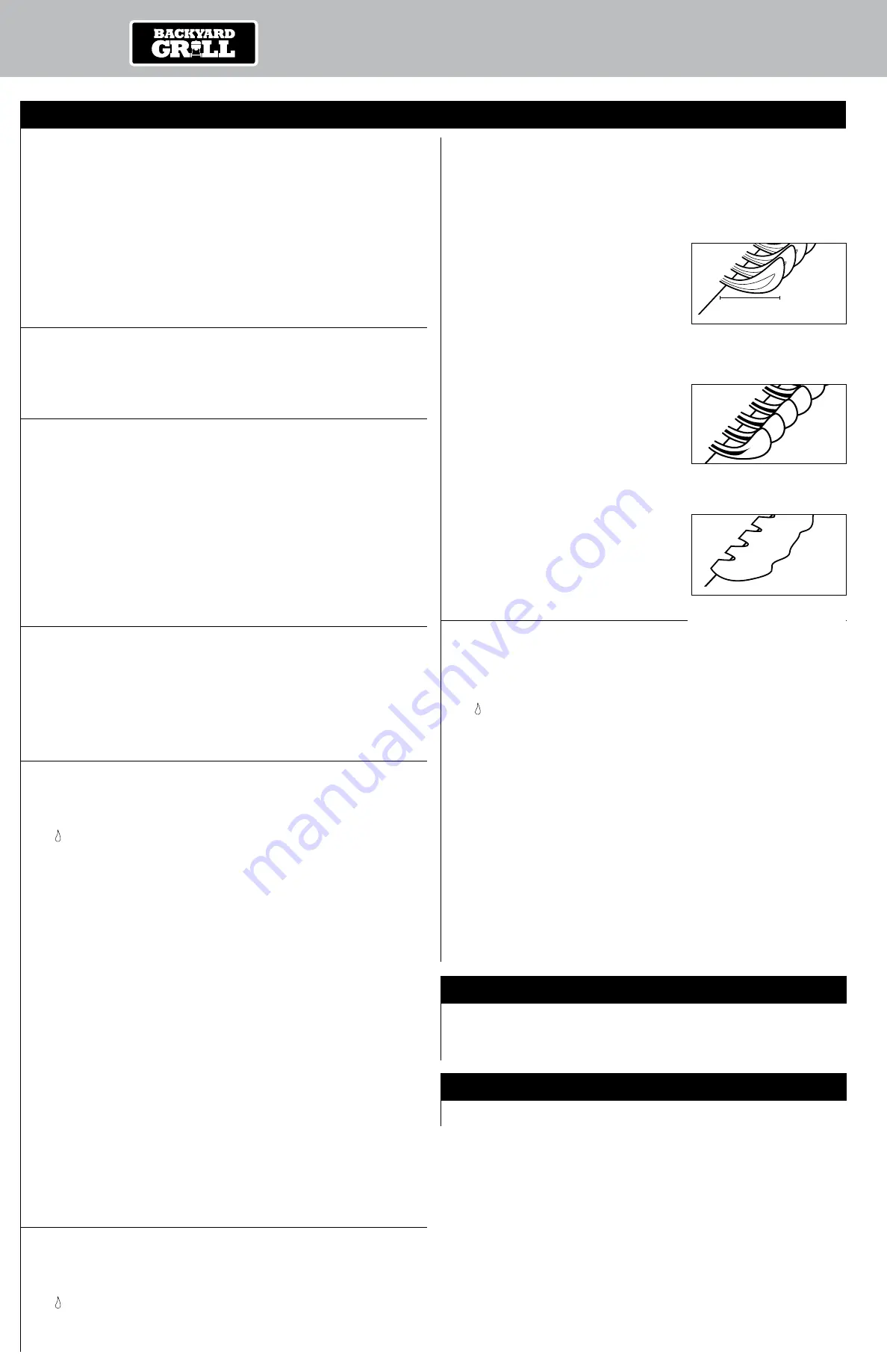 Backyard GBC1646WRS Owner'S Manual Download Page 25