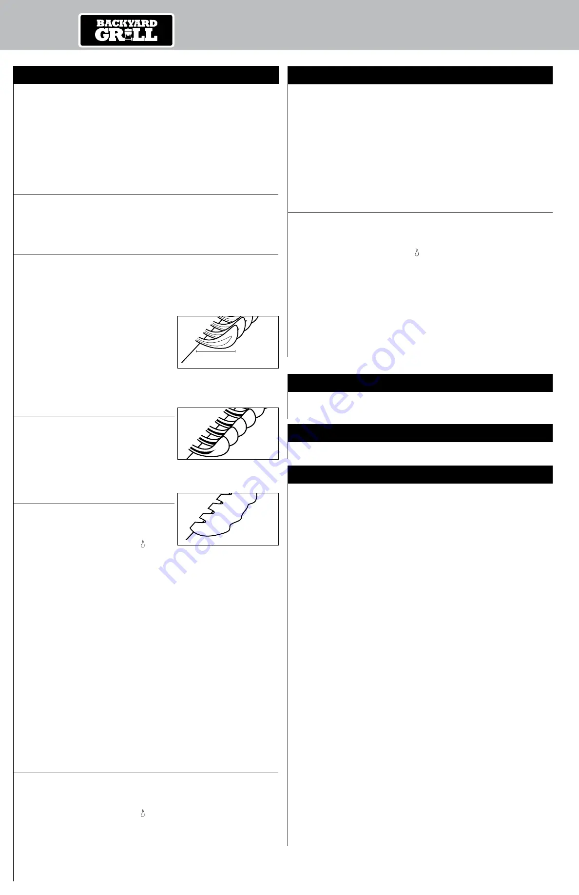 Backyard GBC1646WSD-C Owner'S Manual Download Page 12