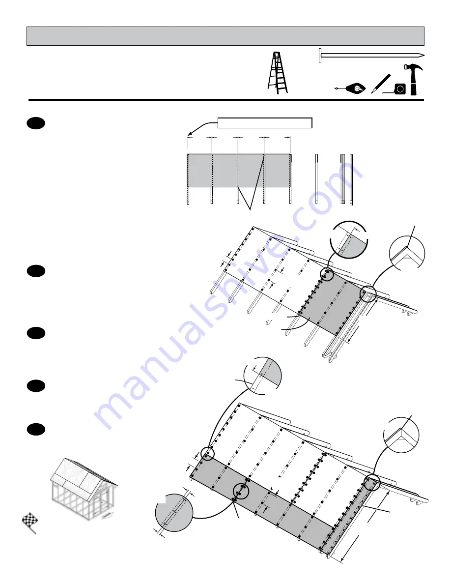 Backyard Heartland Rockport 8x12 Assembly Manual Download Page 54