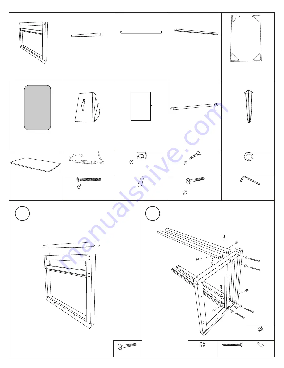 Badger Basket Contempo 27001 Скачать руководство пользователя страница 3