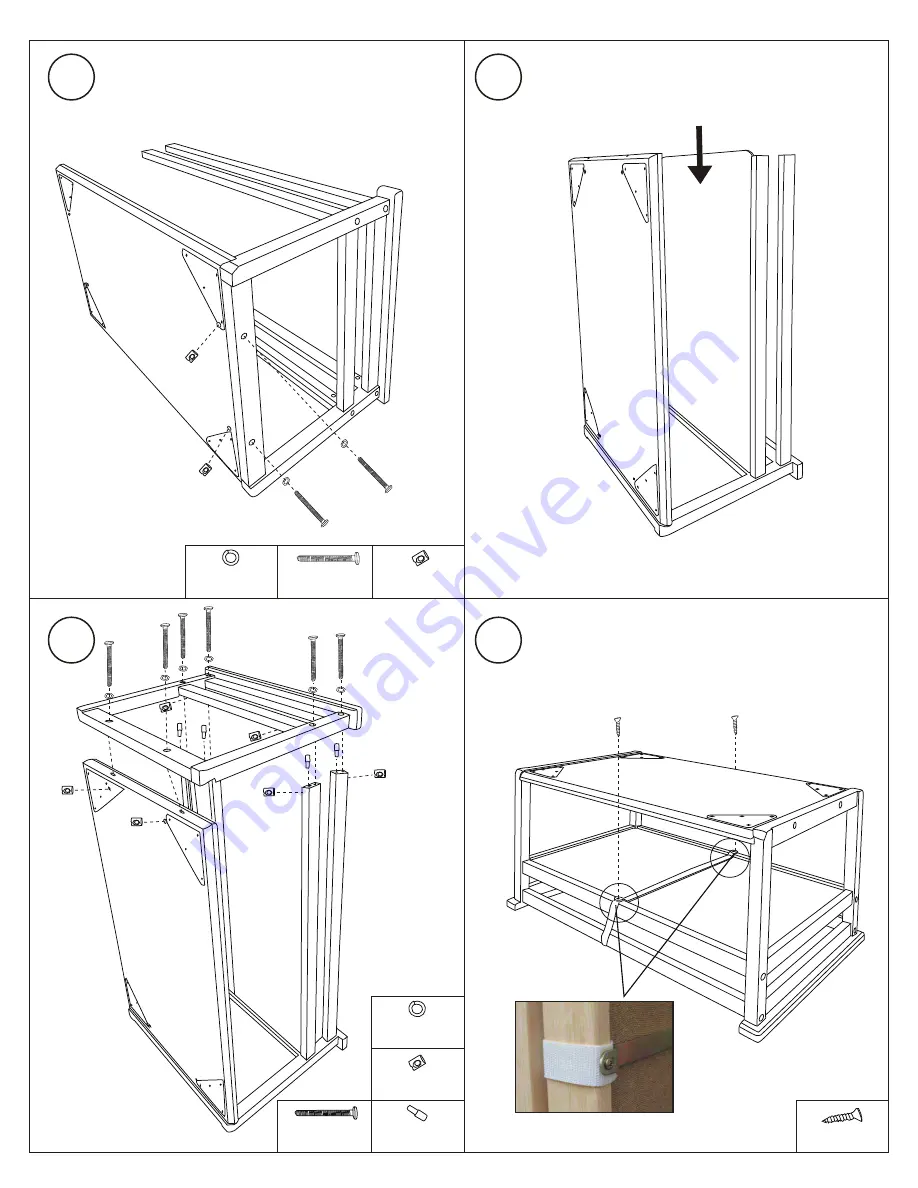 Badger Basket Contempo 27001 Assembly Instructions Download Page 4