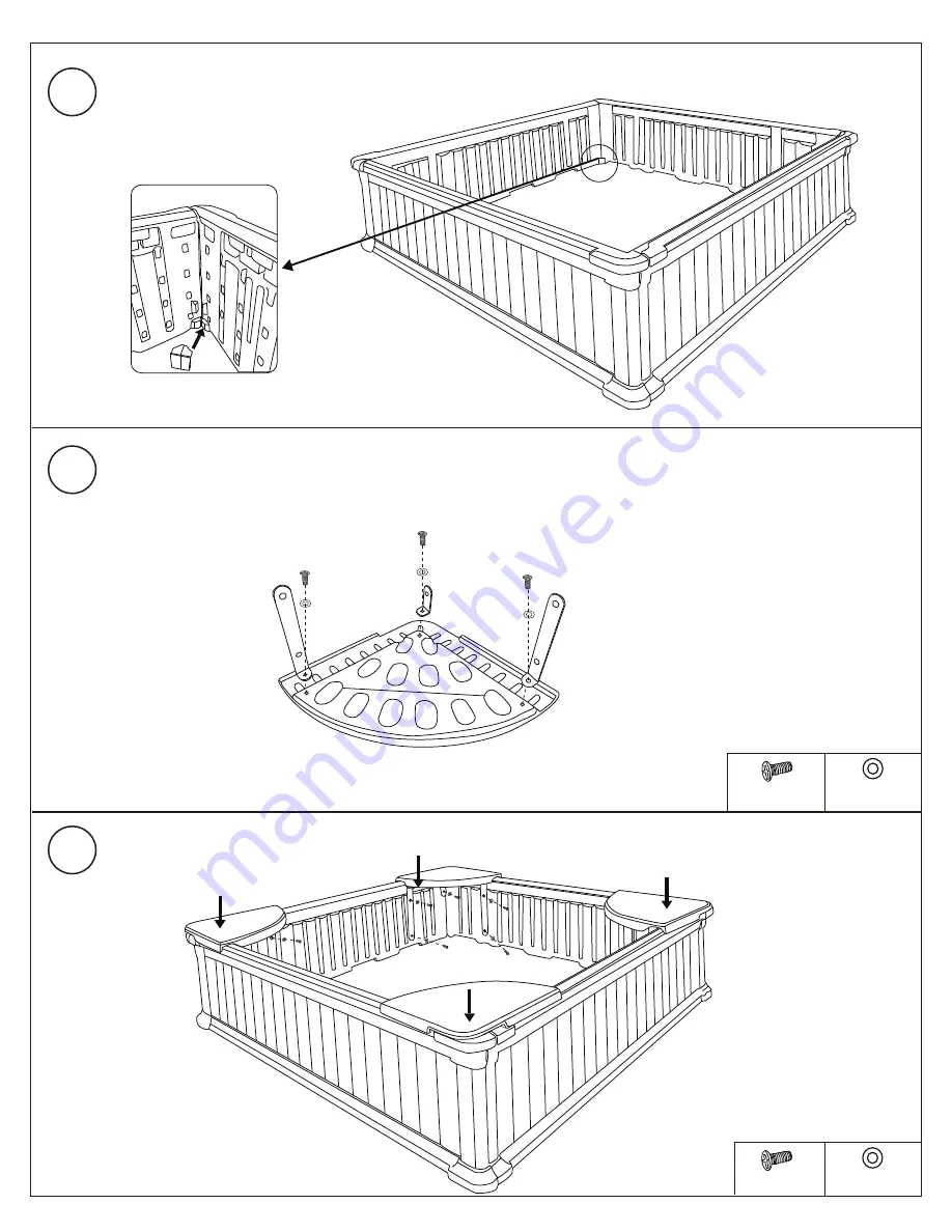 Badger Basket WOODLAND Assembly Instructions Manual Download Page 5