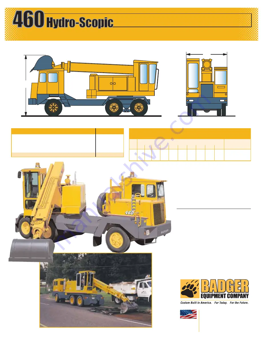 Badger Equipment Company 460 Hydro-Scopic Brochure & Specs Download Page 3