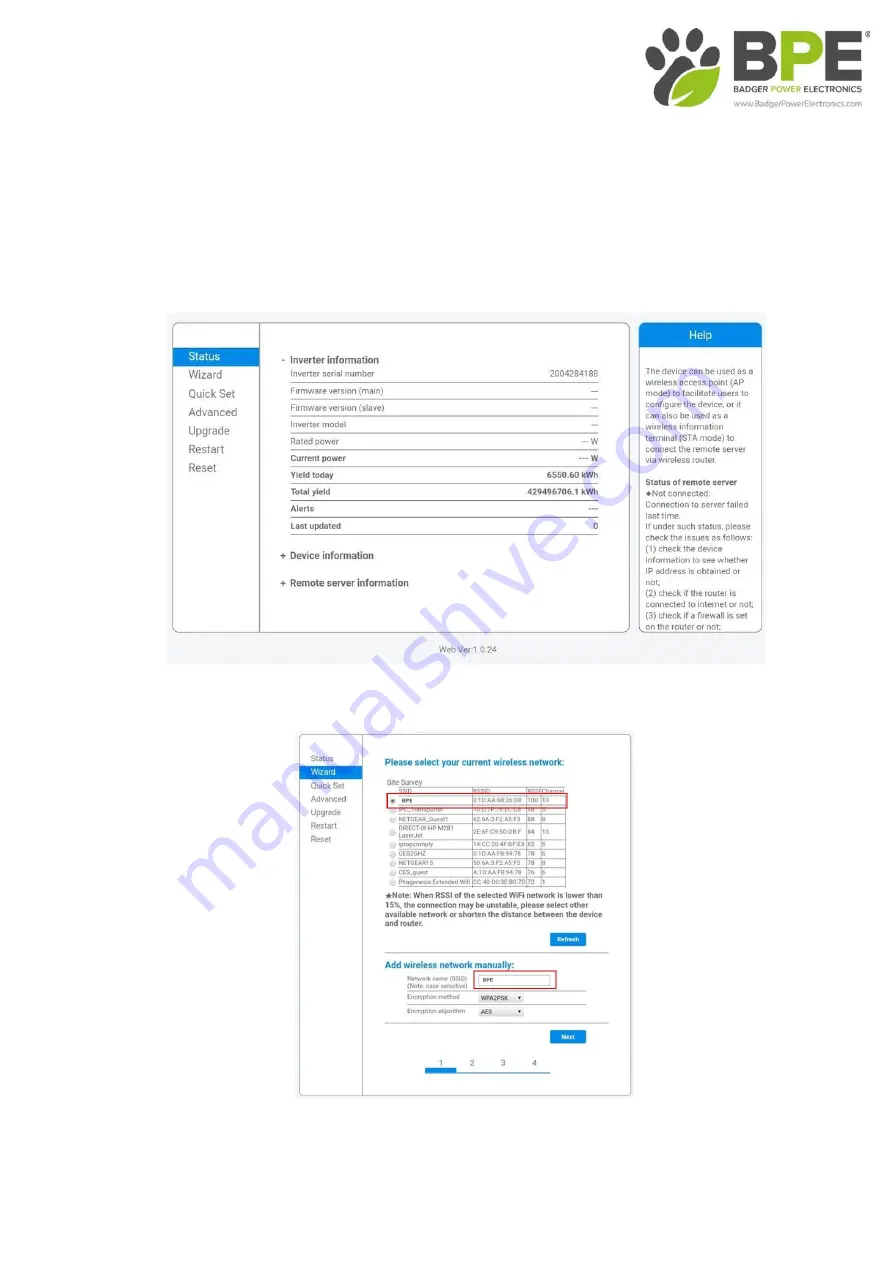 Badger Power Electronics BPE-HI-3.6K User Manual Download Page 24