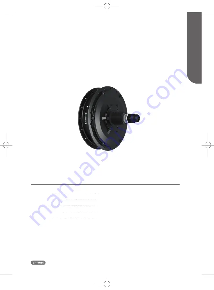 BAFANG H620 User Manual Download Page 1