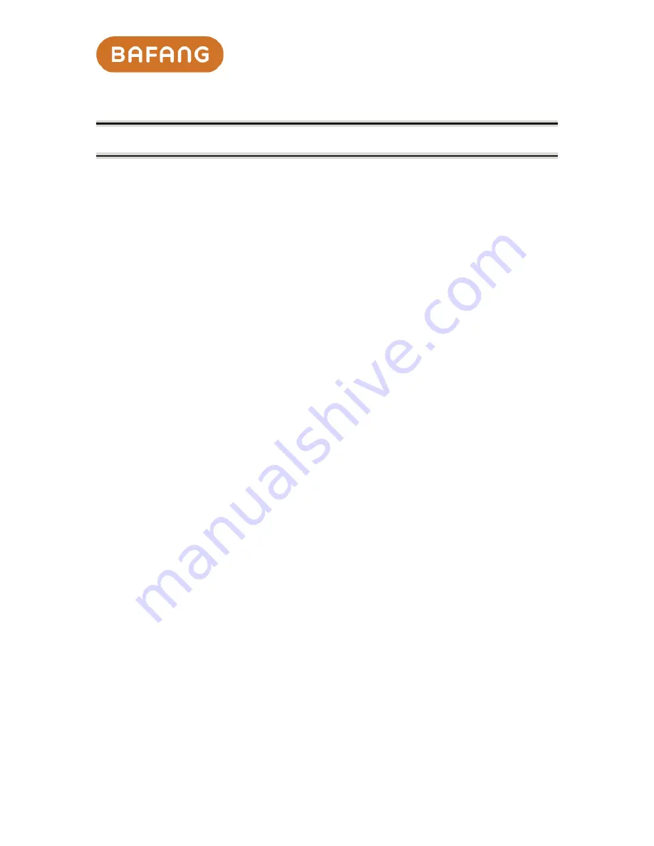 BAFANG MM G31.250 User Manual Download Page 6