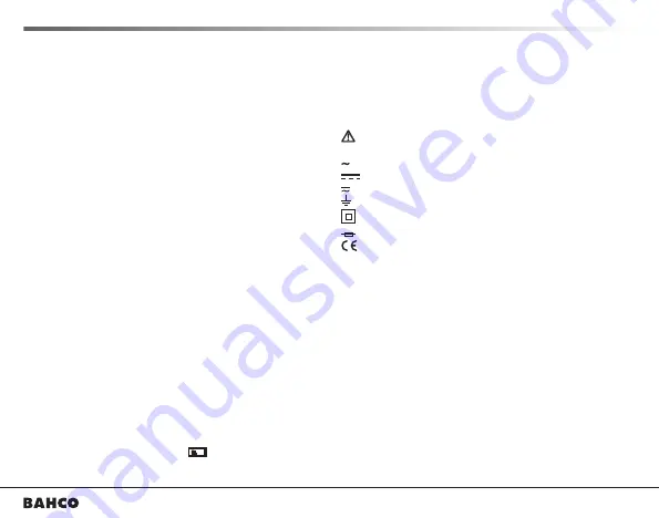 Bahco BDACM1000 User Manual Download Page 8