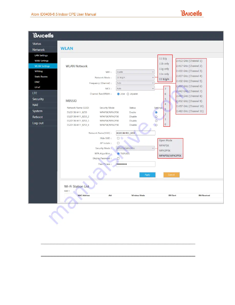 Baicells Atom ID0406-6.5 User Manual Download Page 22