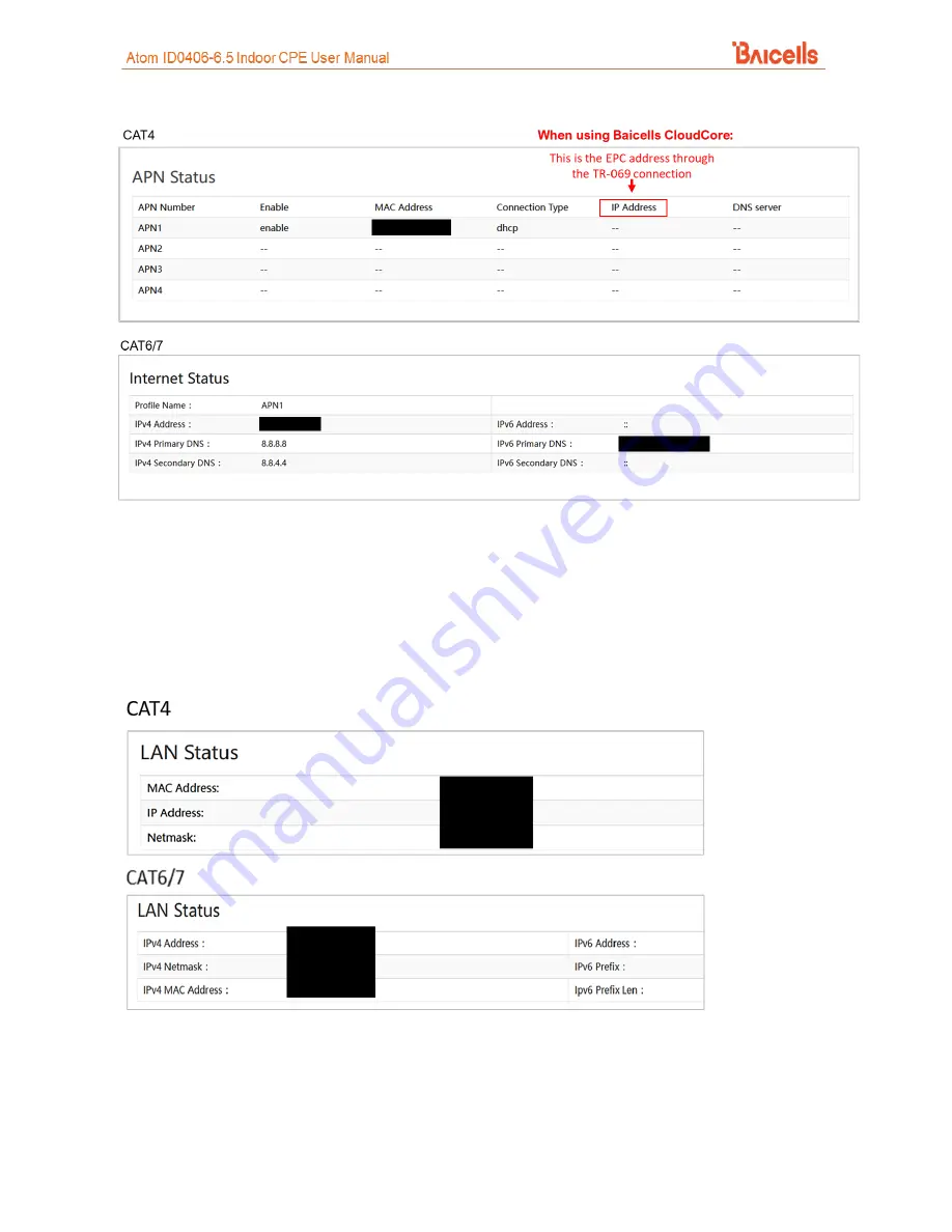 Baicells Atom ID0406-6.5 User Manual Download Page 38