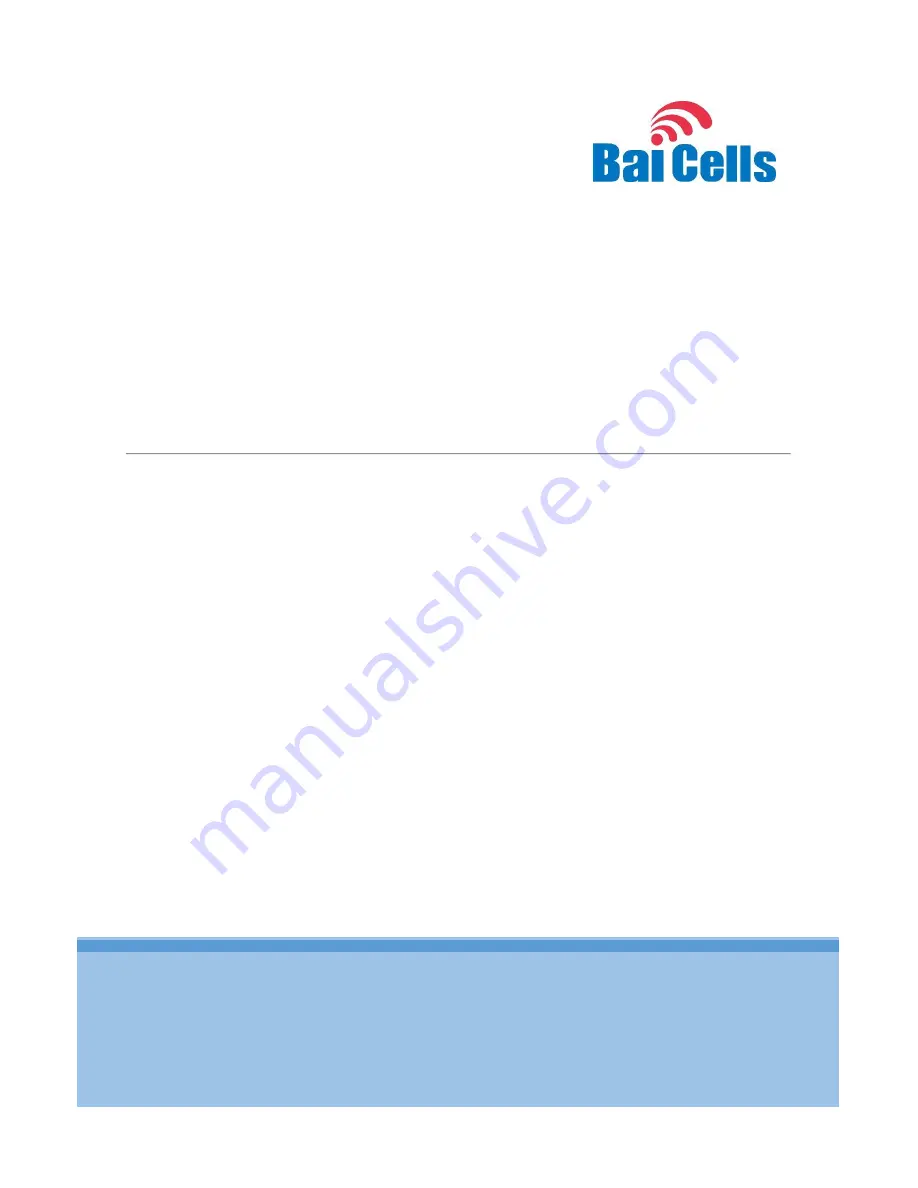 Baicells BRU35 Series Installation Manual Download Page 1