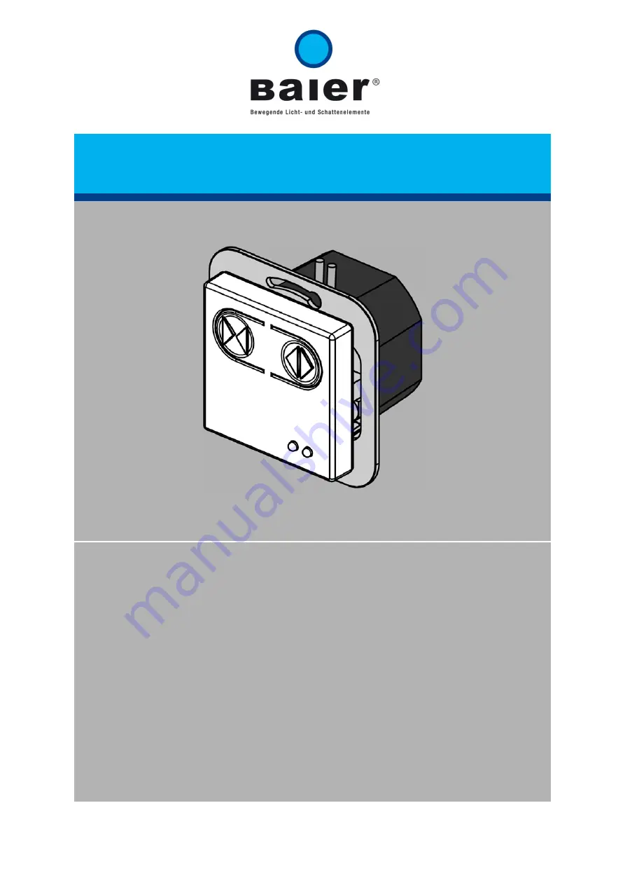 Baier PROMETHEUS Series Instruction Manual Download Page 1