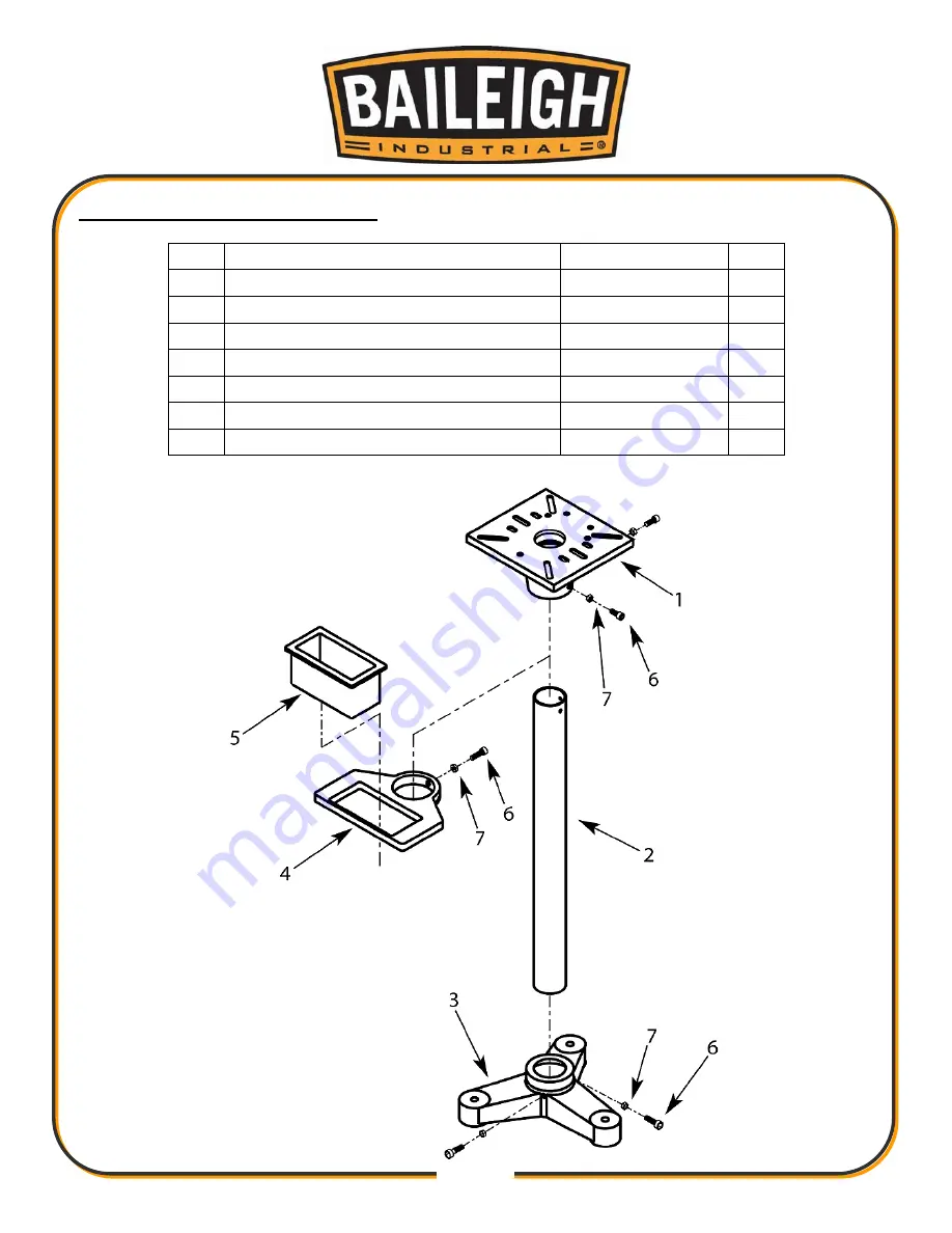 Baileigh Industrial 1019127 Operator'S Manual Download Page 12