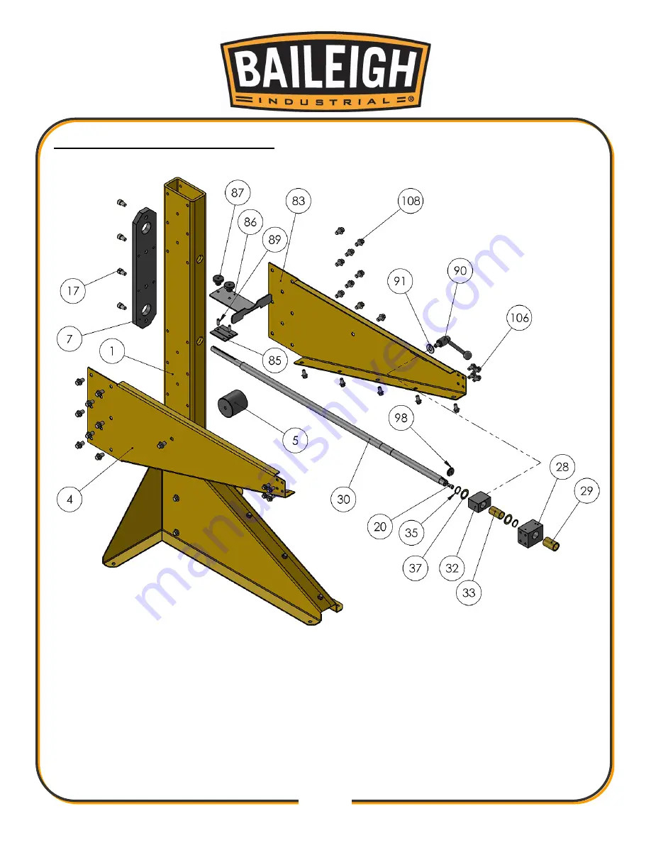 Baileigh Industrial BR-16E-36 Operator'S Manual Download Page 22