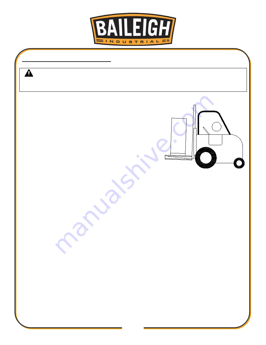 Baileigh Industrial BR-16E-36LT Operator'S Manual Download Page 10