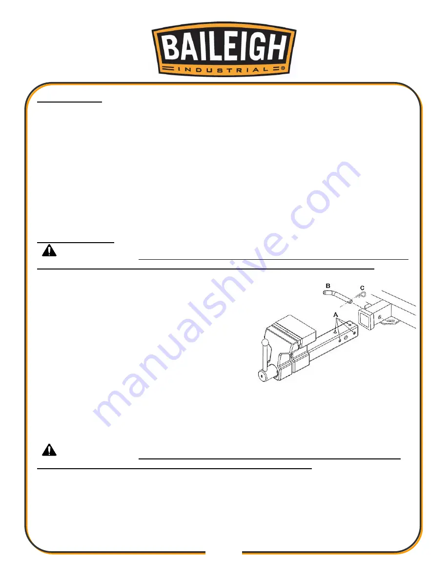 Baileigh Industrial BV-6HV Operator'S Manual Download Page 7