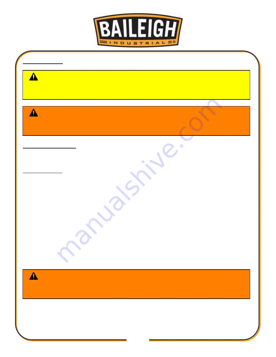 Baileigh VM-936E-1 Operator'S Manual Download Page 23