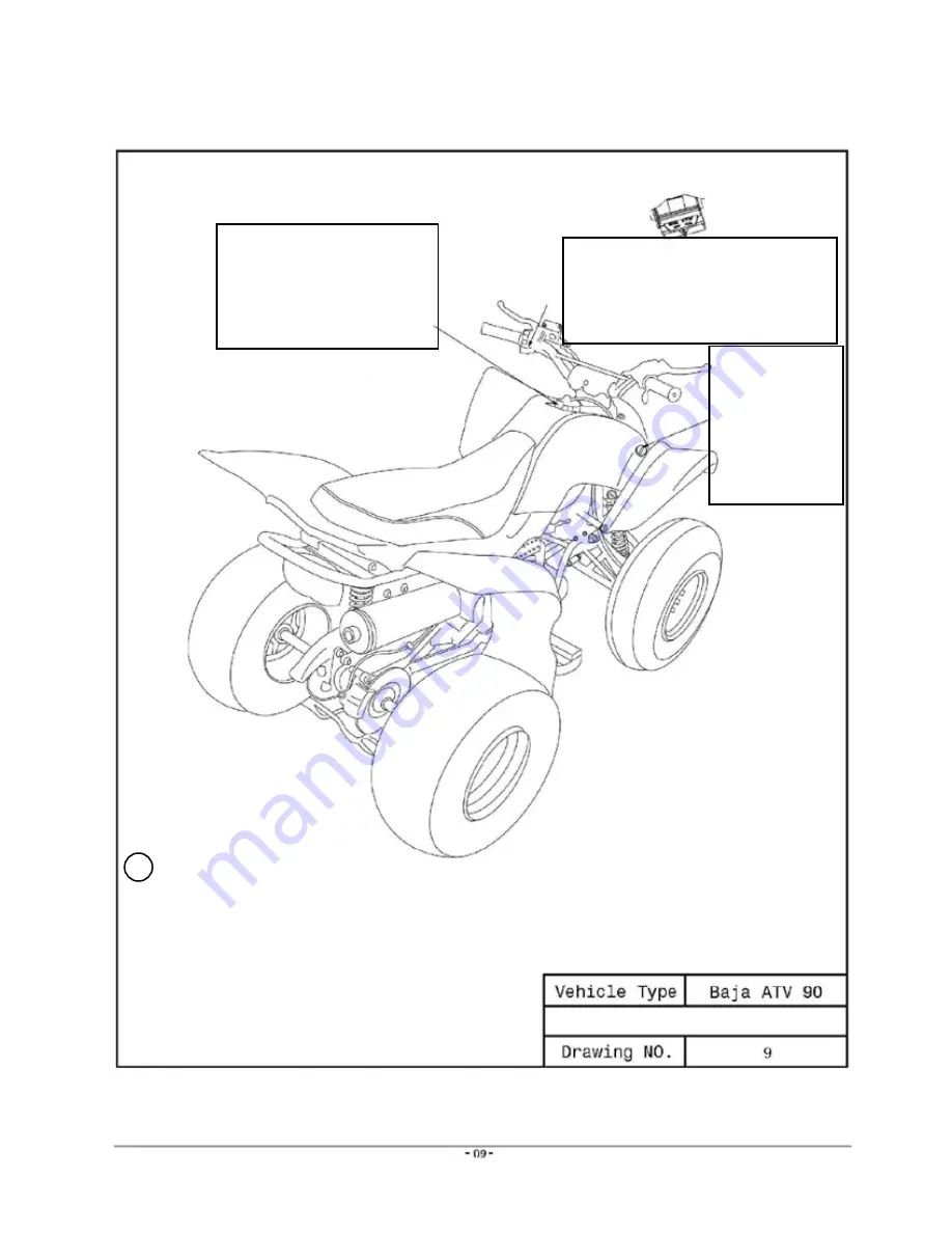 Baja motorsports ATV 90 Скачать руководство пользователя страница 9