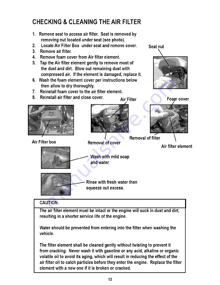 Baja motorsports MB165 Owner'S Manual Download Page 16