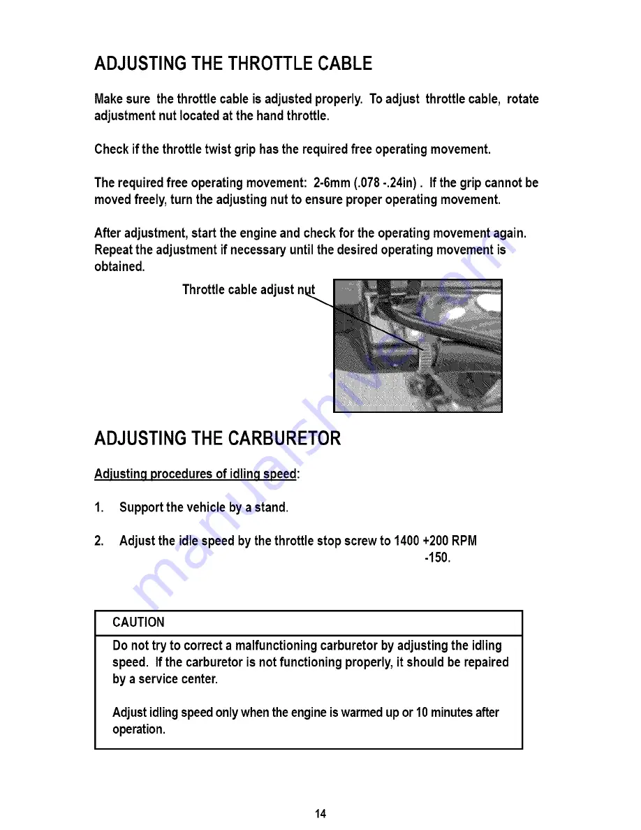 Baja motorsports MB165 Owner'S Manual Download Page 17