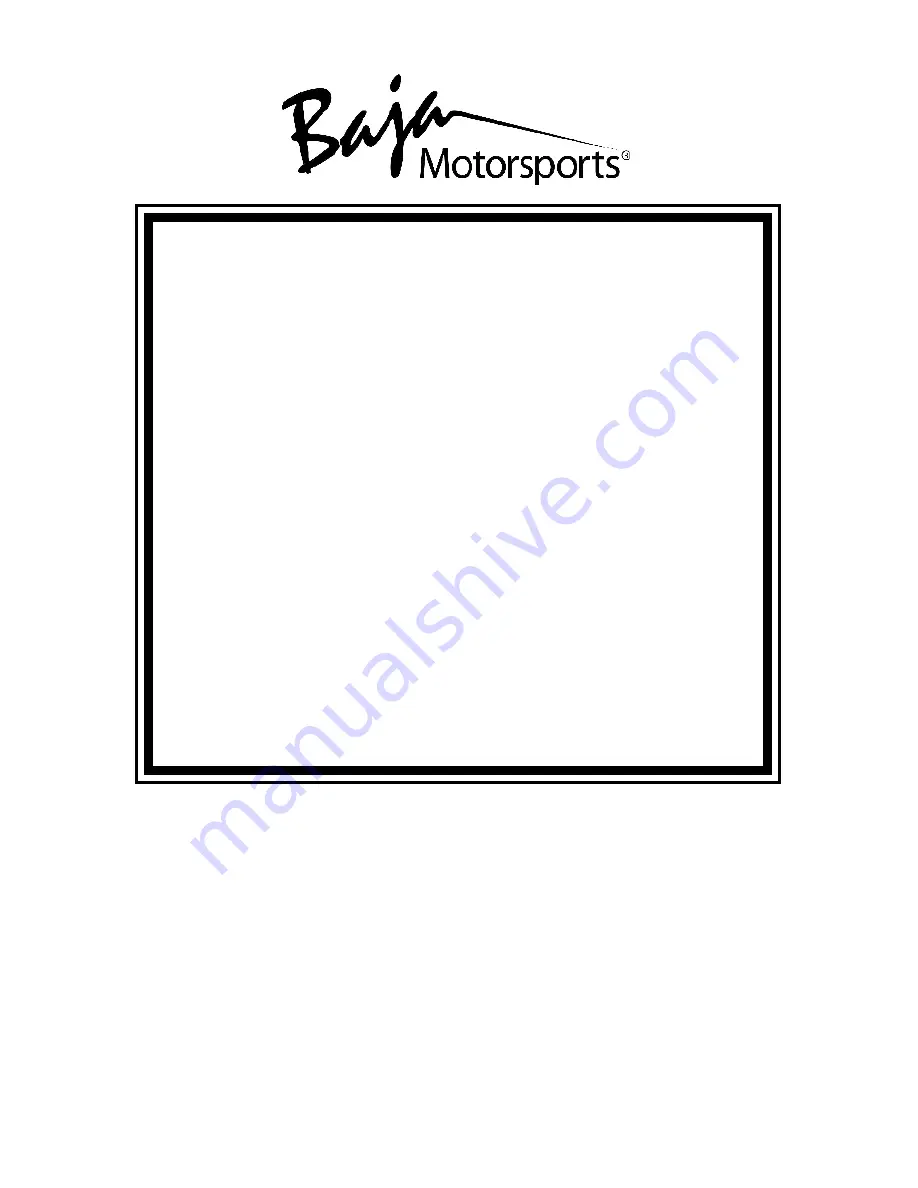 Baja Comet 90cc BC90 Owner'S Manual Download Page 2