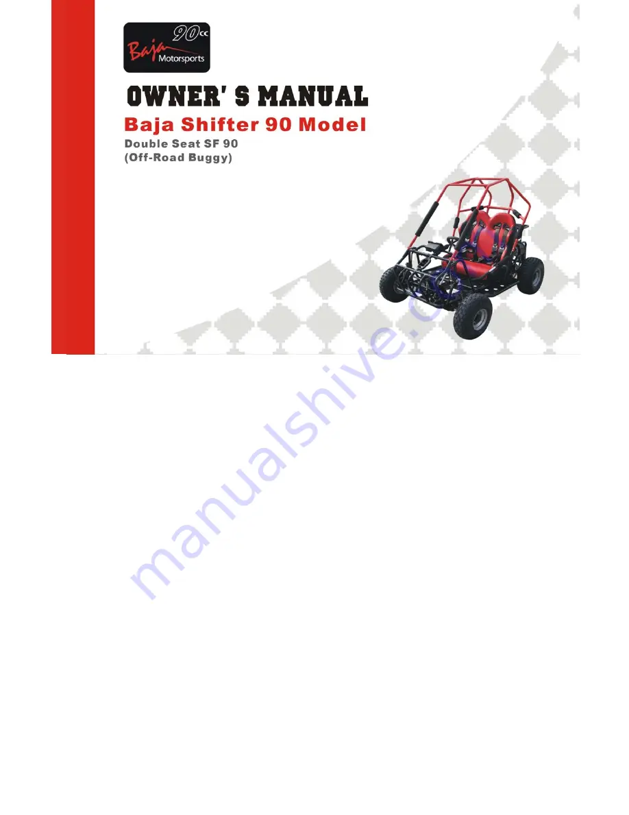 Baja SF90 Owner'S Manual Download Page 1