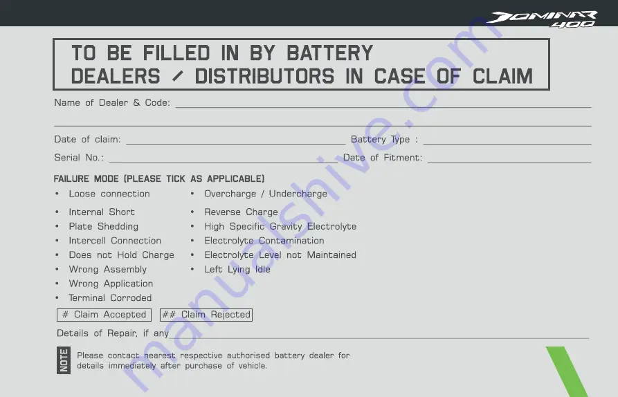 Bajaj DOMINAR 400 BS VI Owner'S Manual Download Page 58