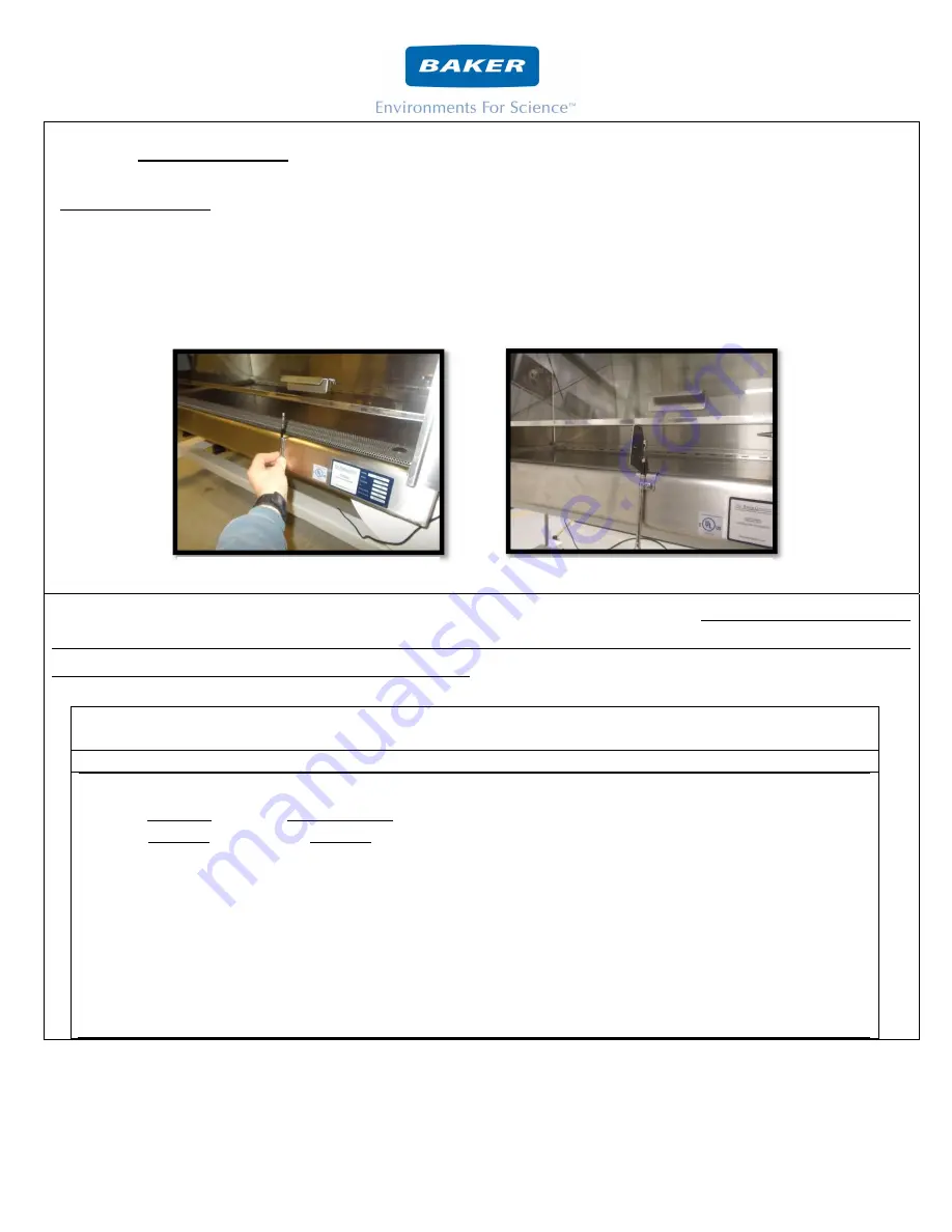 Baker SterilGARD SG404 Service Manual Download Page 17