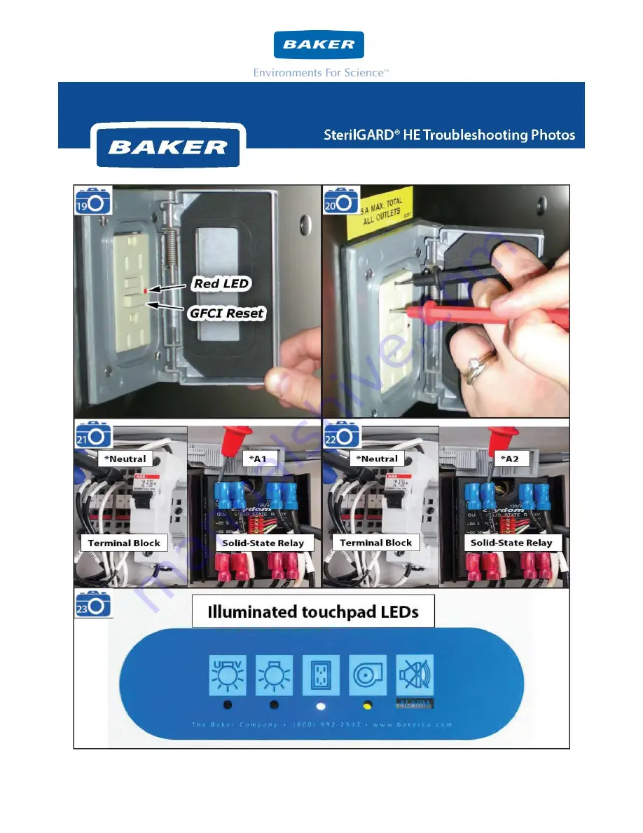 Baker SterilGARD SG404 Service Manual Download Page 92