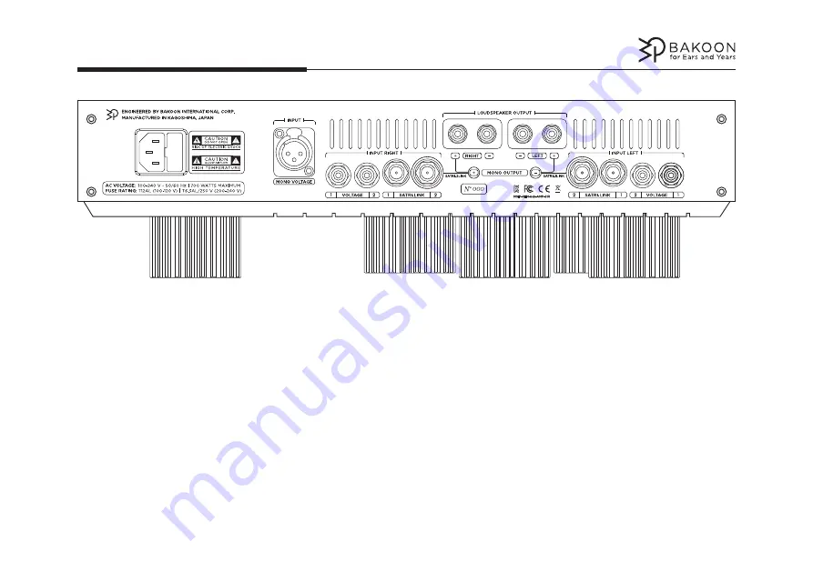 Bakoon SATRI AMP-51R Owner'S Manual Download Page 9